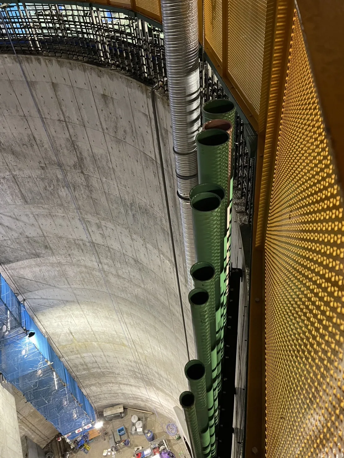 シールド工事の施工現場 2