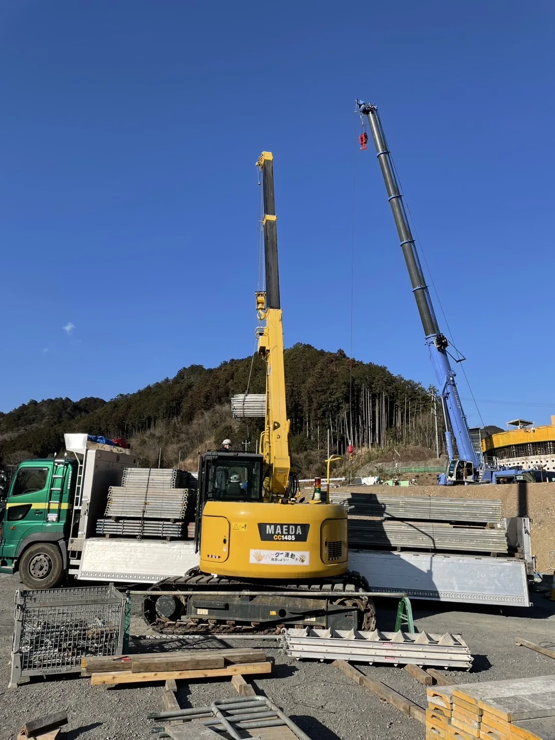 シールド工事の施工現場 3